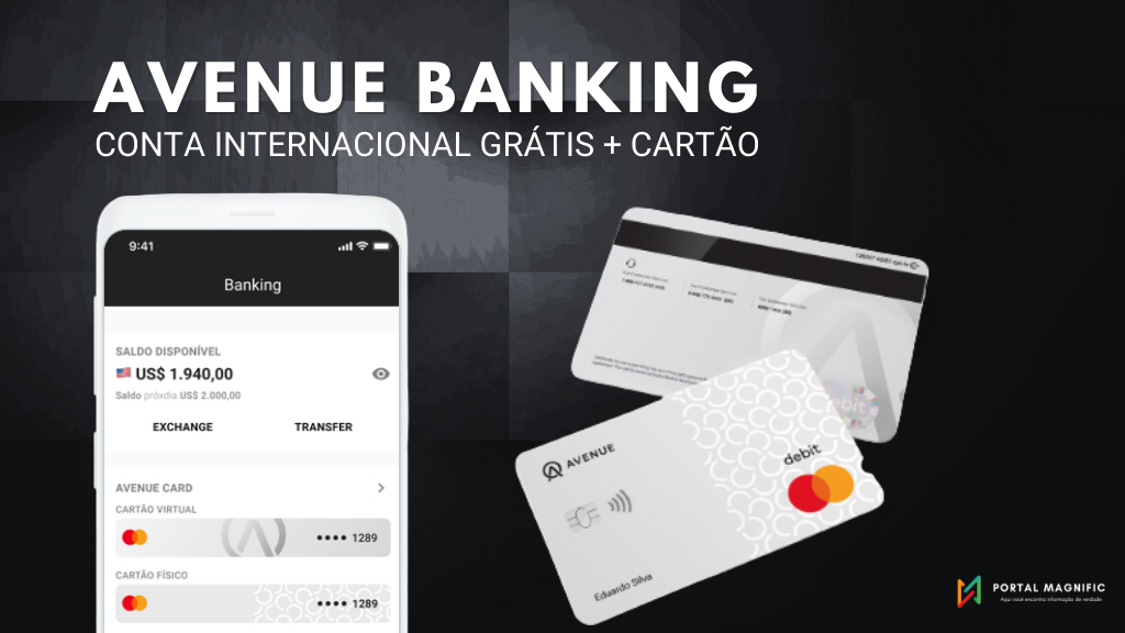 Avenue Banking, conta corrente nos EUA + cartão grátis